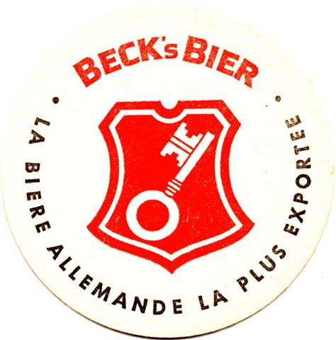 bremen hb-hb becks rund 180 1a (180-la biere allemagne-schwarzrot)